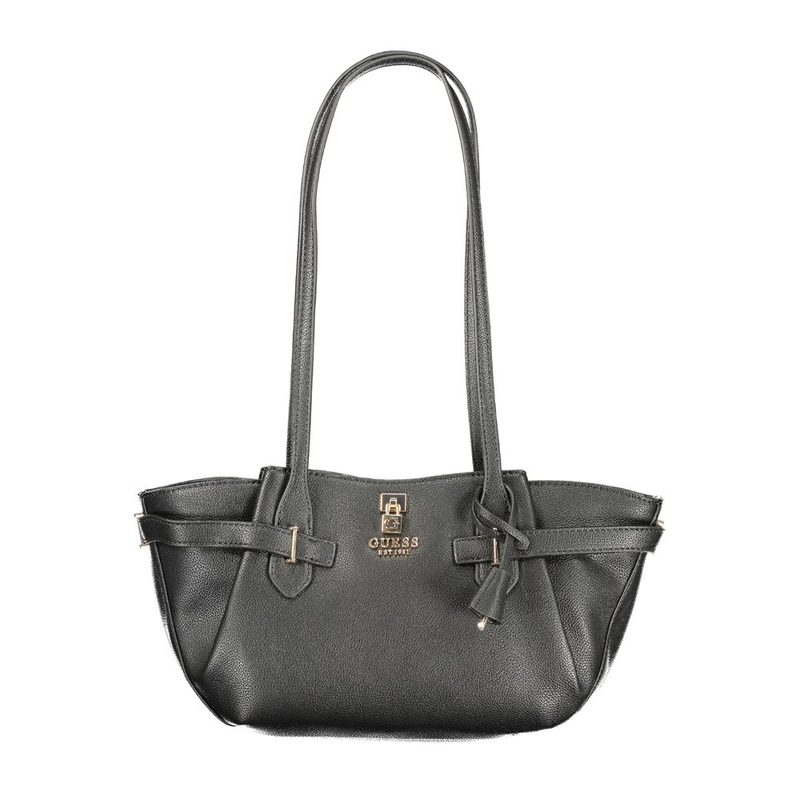Nero polyurethane women handbag-null