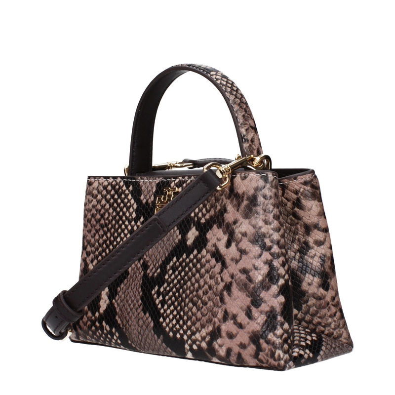 Pink leather handbag-null
