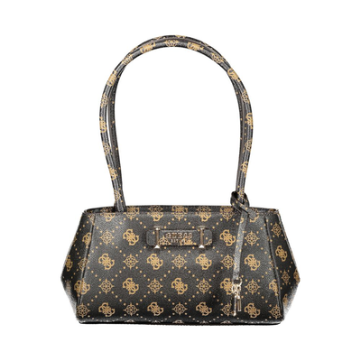 Marrone poliuretano women handbag, Brown, medium