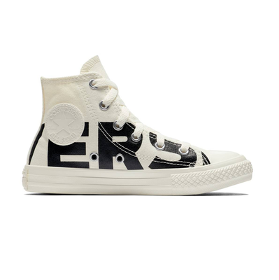 Ct all star wordmark hi kids, White / Black, medium