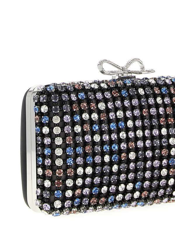 Multicolor polyester clutch bag-null