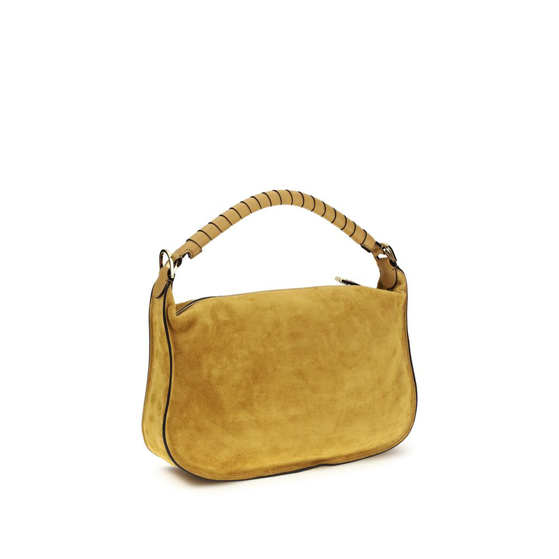 Beige calf leather bos taurus shoulder bag-null