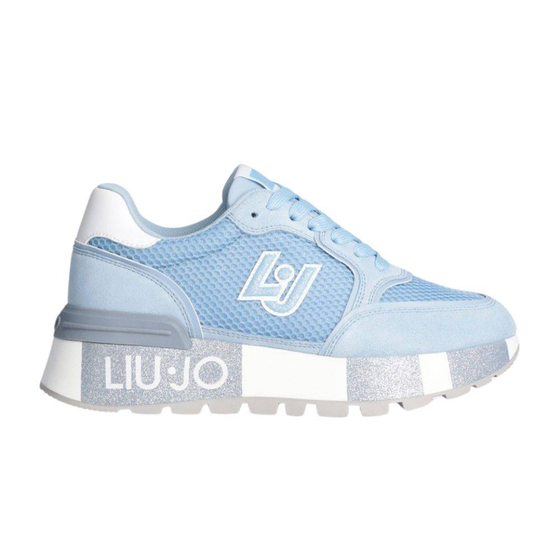 Liu Jo amazing 25 - suede and mesh platform sneakers-null