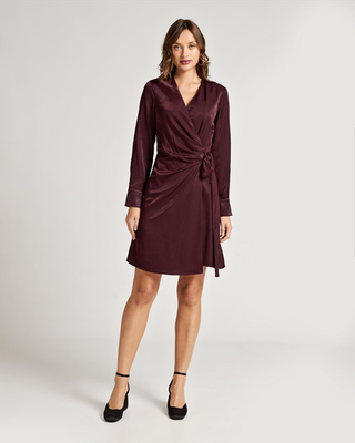 Short dress wrap, Black, medium