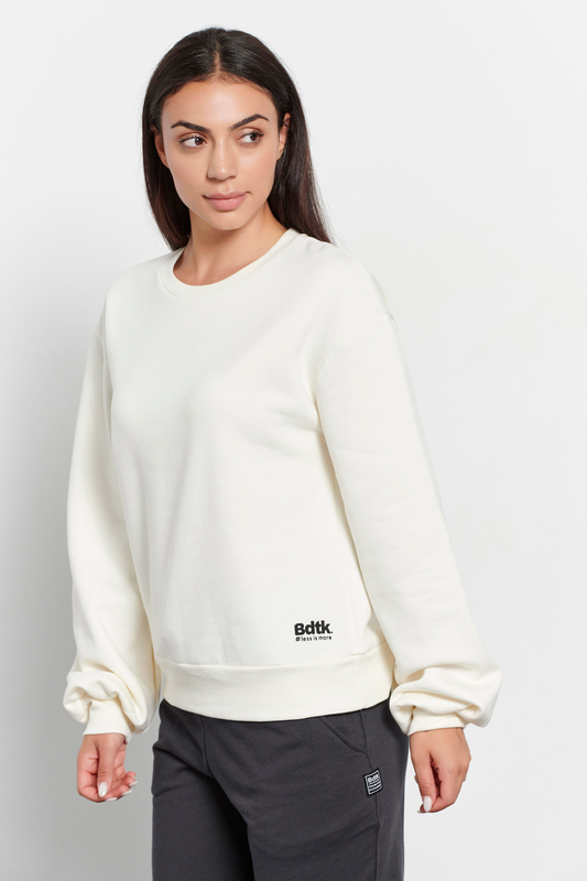 Bdtk woman lessismore sweater crewneck open back (1232-90412 image number null