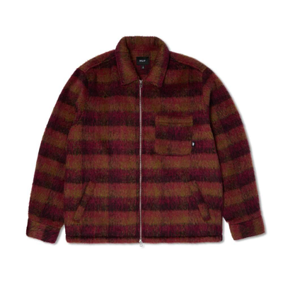 Huf megablast plaid jacket, Berry, medium