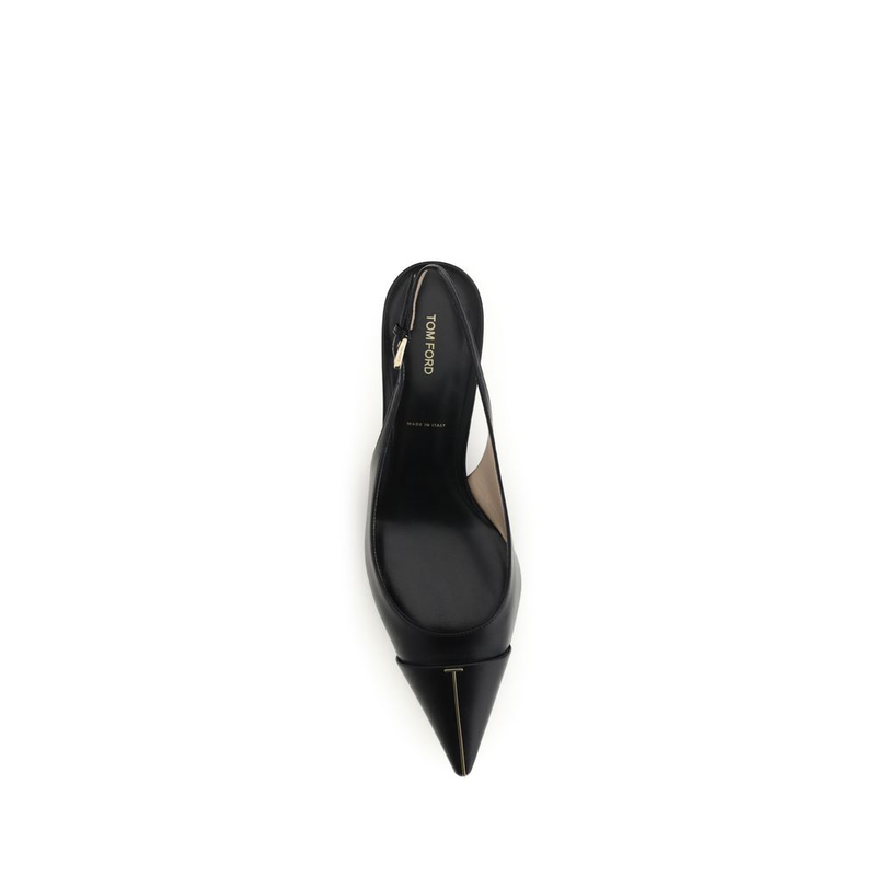Black calf leather bos taurus mid heel pumps-null