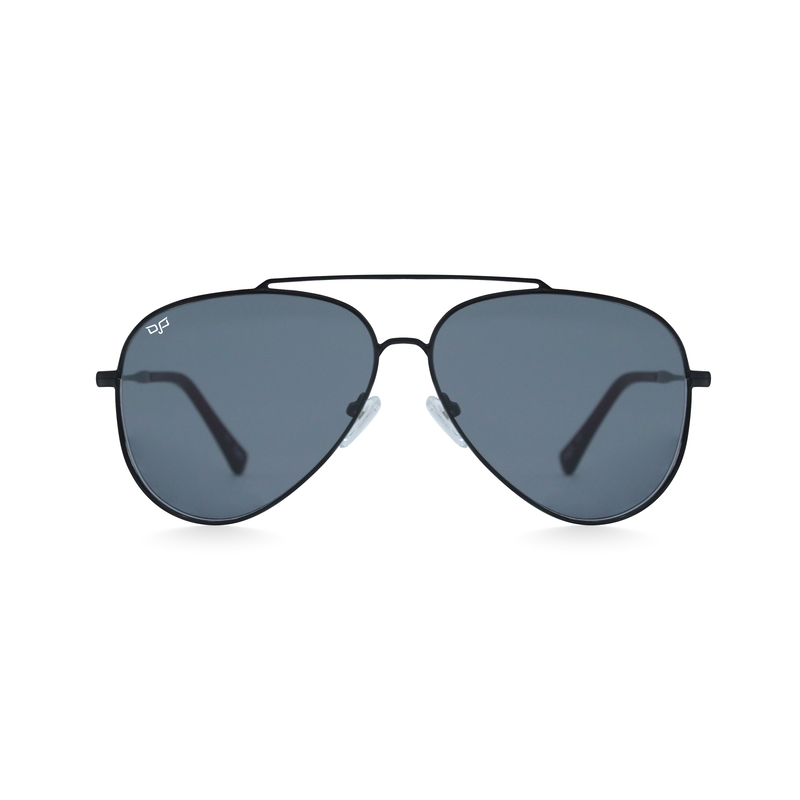 OJO sunglasses e. Black 60-12 frame and temples with handmade tips and nylon black reverse l. Rx image number null