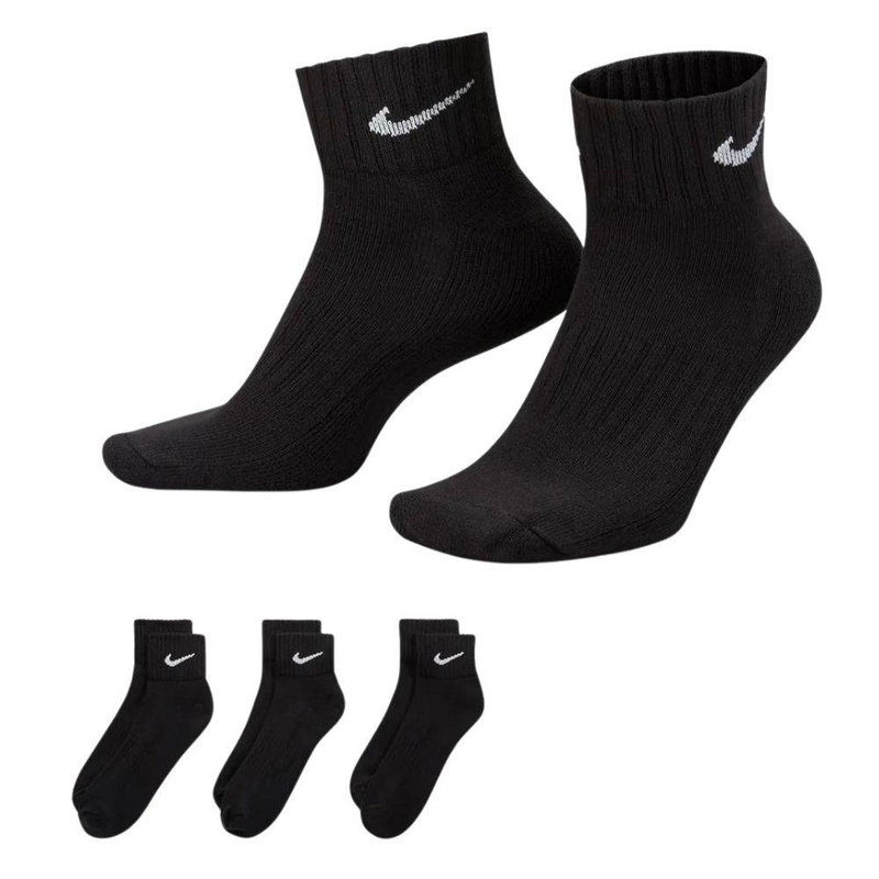 Nike unisex cushion quarter 3pp socks-null
