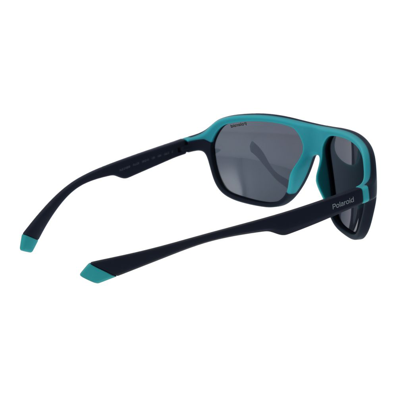 Blue plastic sunglasses-null