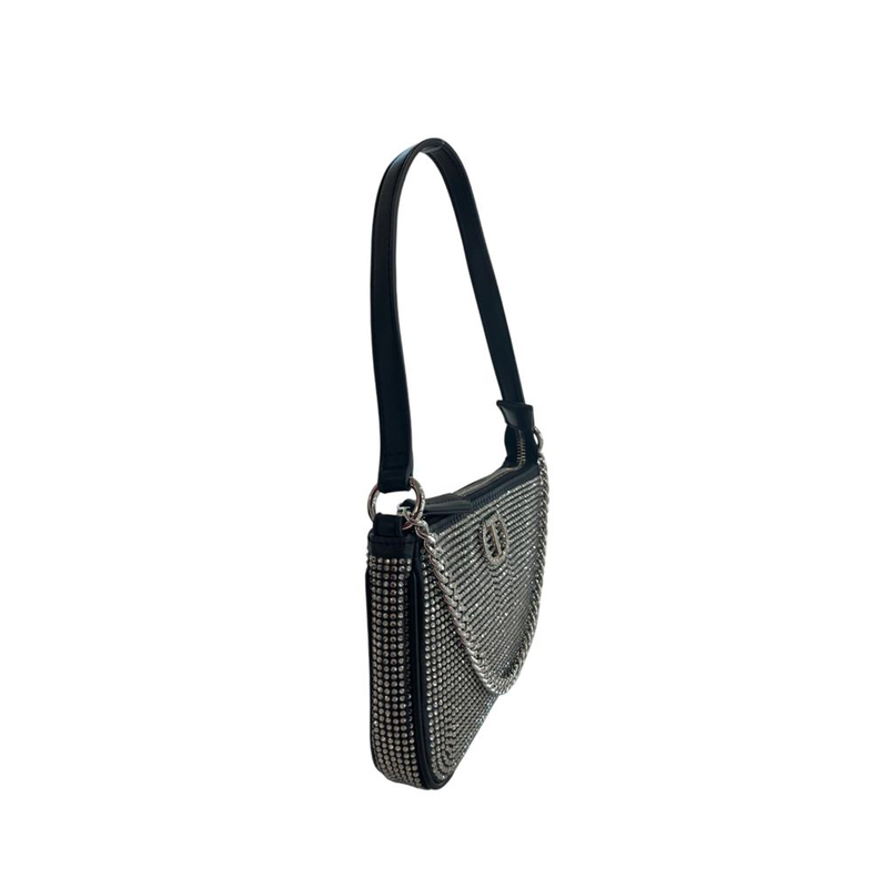 Purple pu women shoulder bag-null