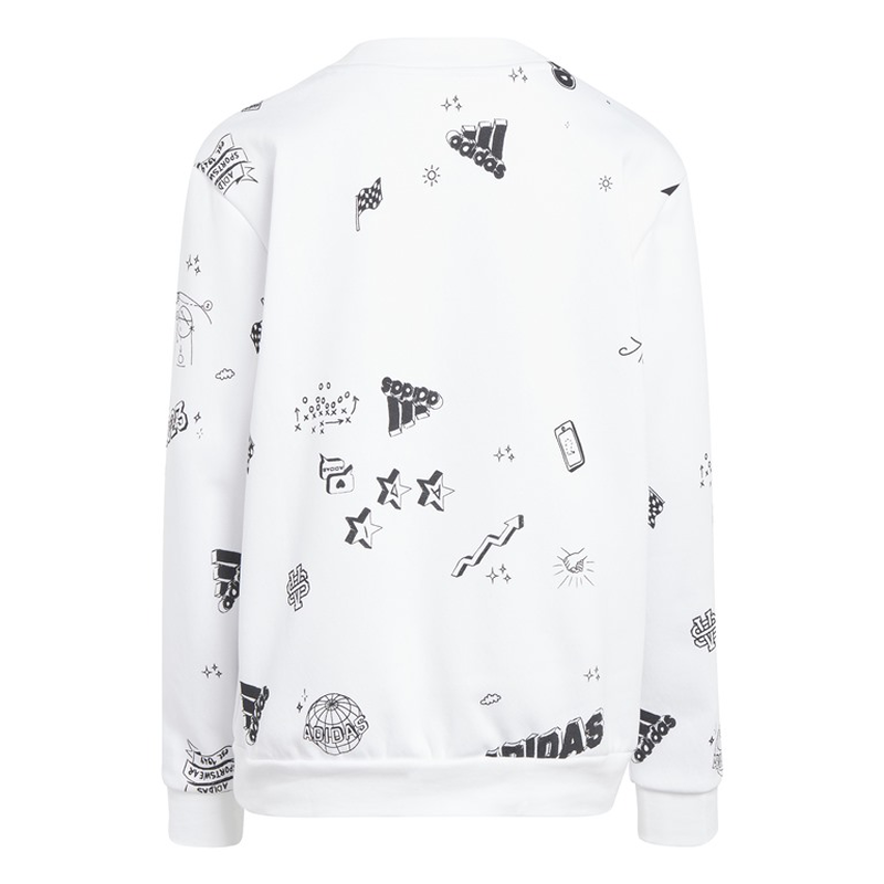 Adidas jg bluv q3sweat     white/black-null