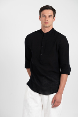 800-25-201 shirt, Black, medium