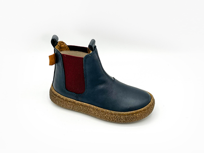 Naturino figus chelsea casual leather boots nat24n, Blue, medium