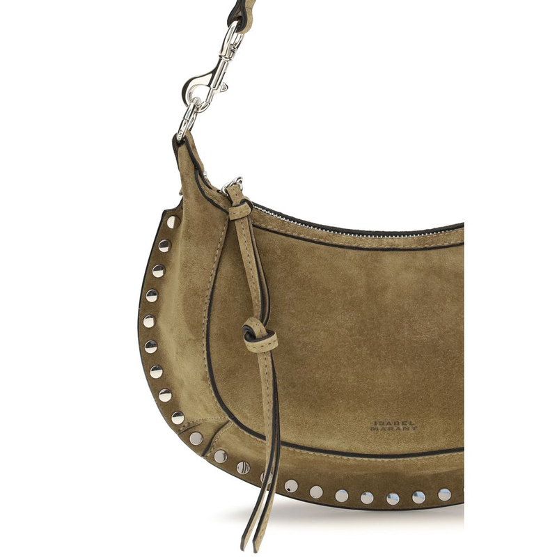 Beige calf leather bos taurus shoulder bag-null