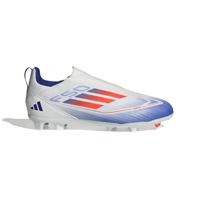 F50 league laceless fg/mg, White, medium