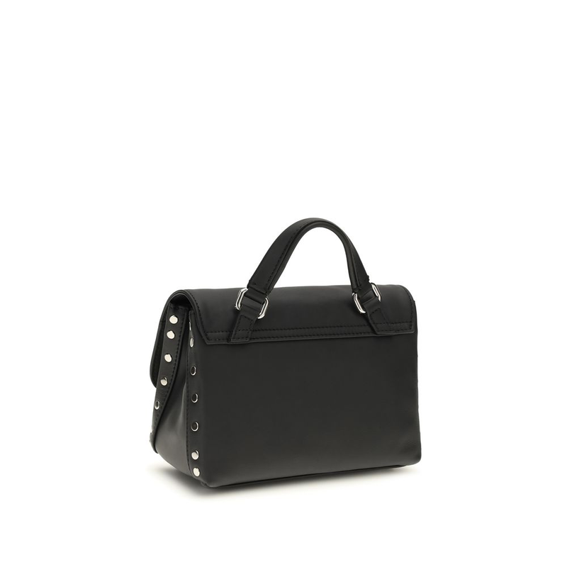Black calf leather bos taurus handbag-null