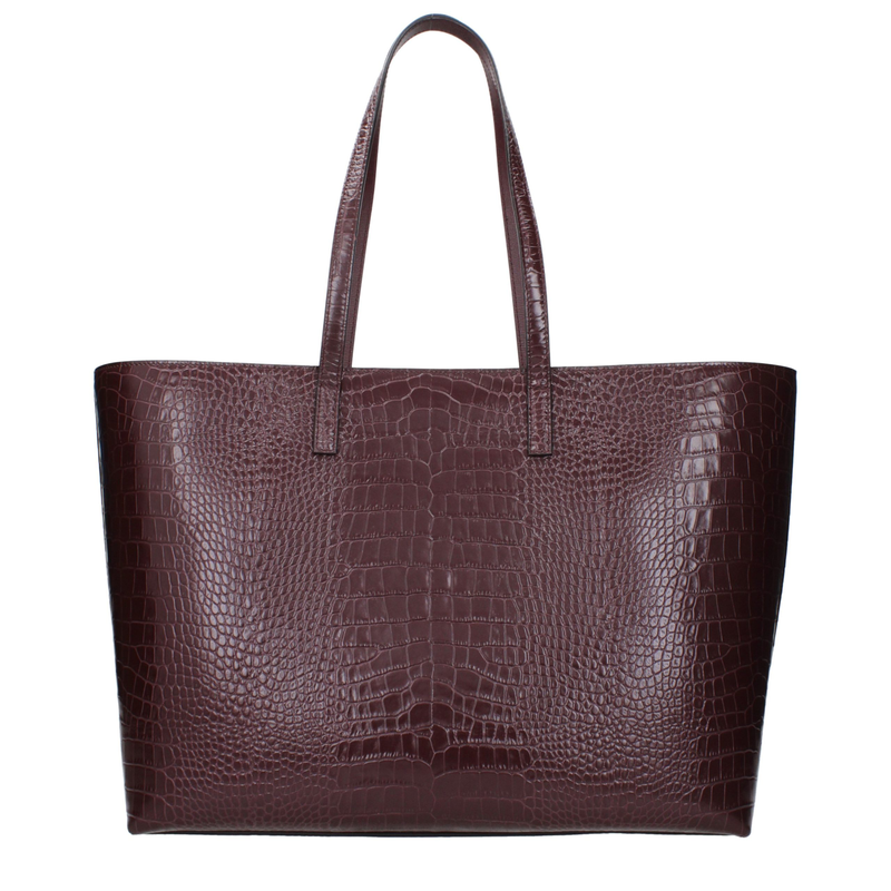 Red leather shoulder bag-null