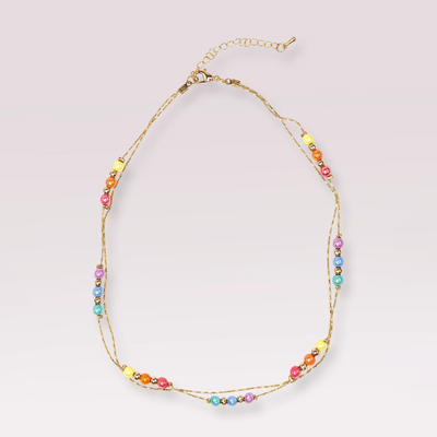 Great pretenders boutique golden rainbow necklace