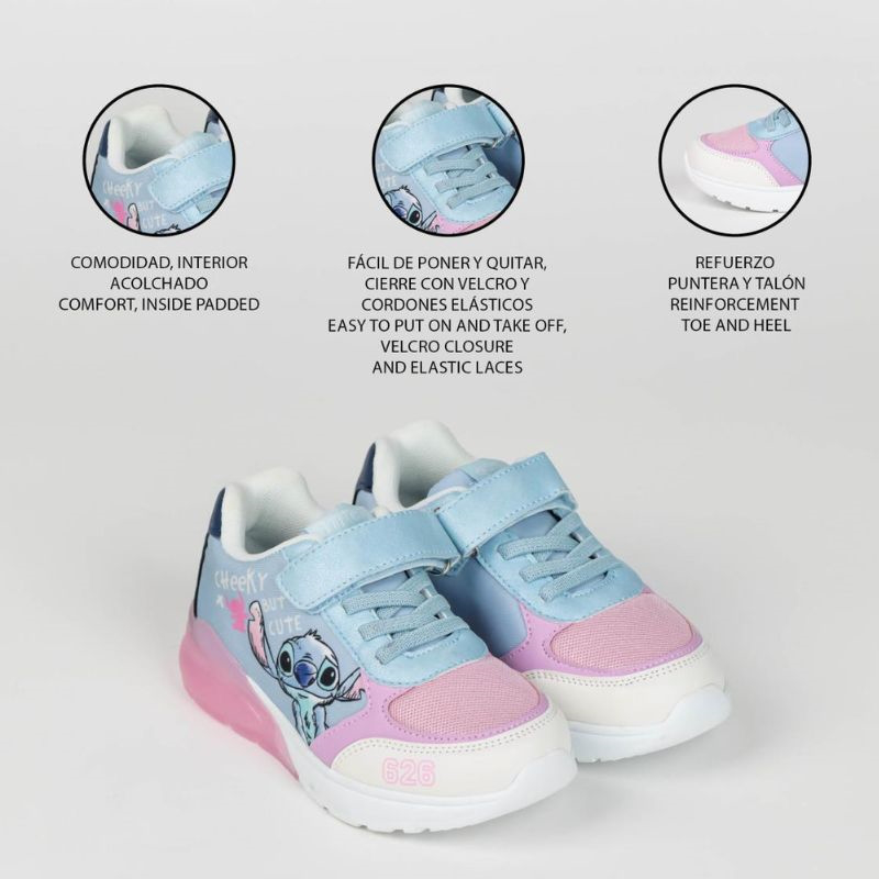 Stitch sporty shoes with lights 2300006353-null