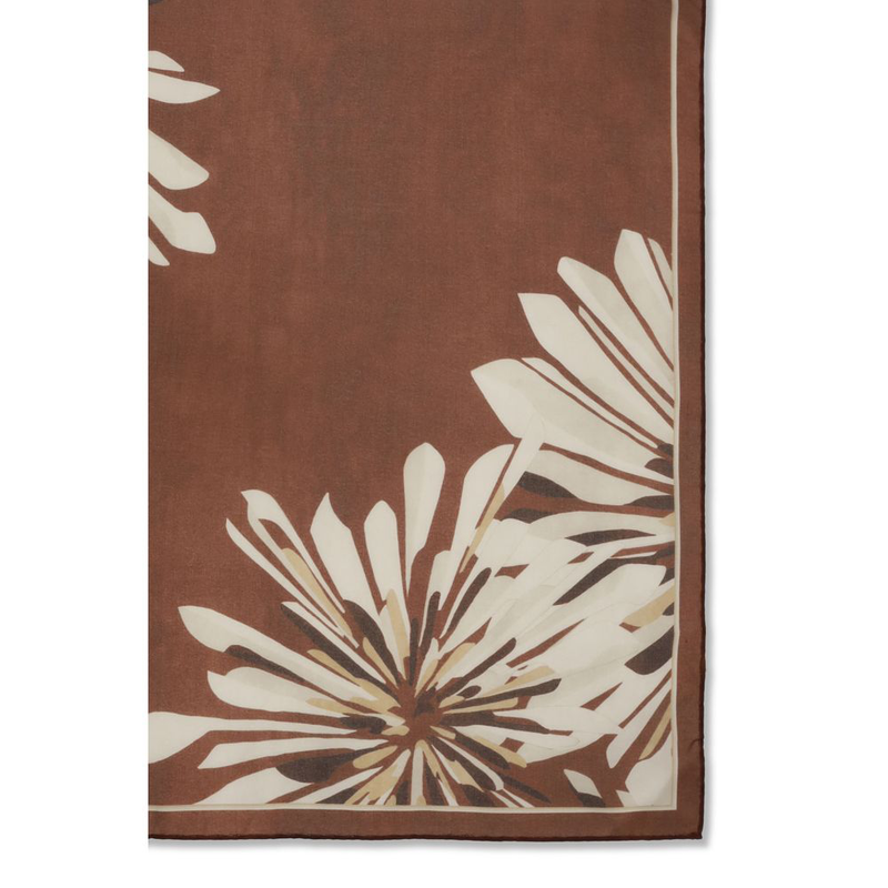 Bordeaux silk scarf-null