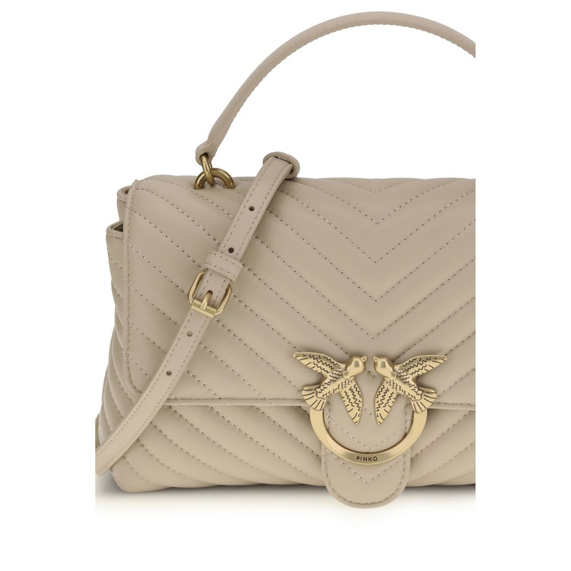 Beige calf leather bos taurus handbag-null