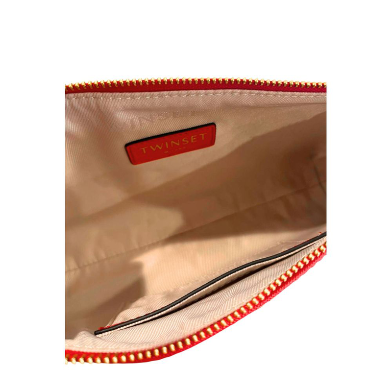 Red pu women crossbody bag-null