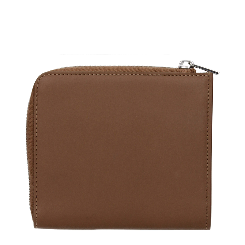 Brown leather wallet-null