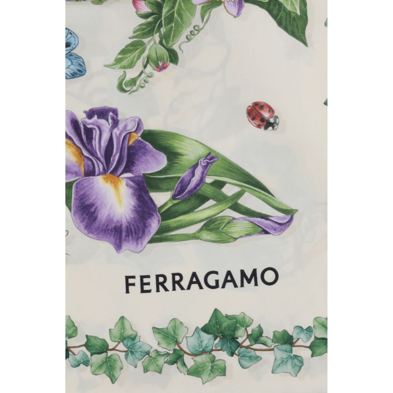 Multicolor silk scarf-null
