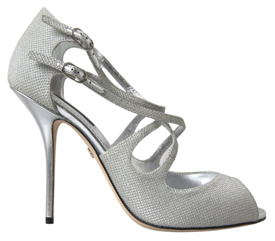 Silver shimmers sandals heel pumps shoes, Silver, medium