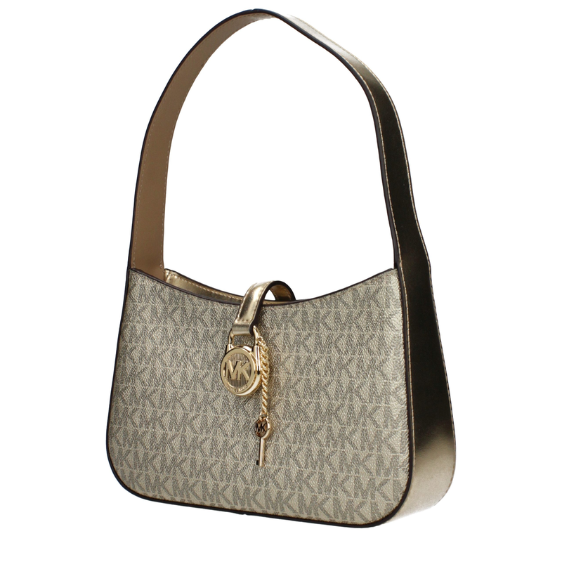 Gold fabric handbag-null
