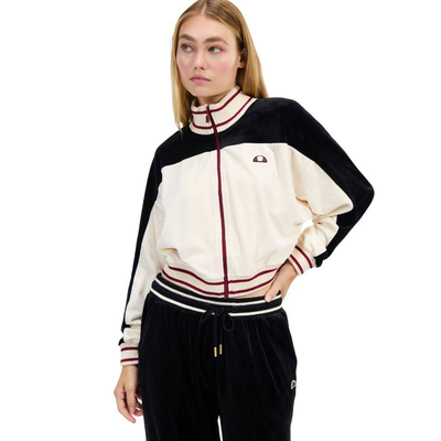 Sartoria bloom cropped track top, Off White, medium