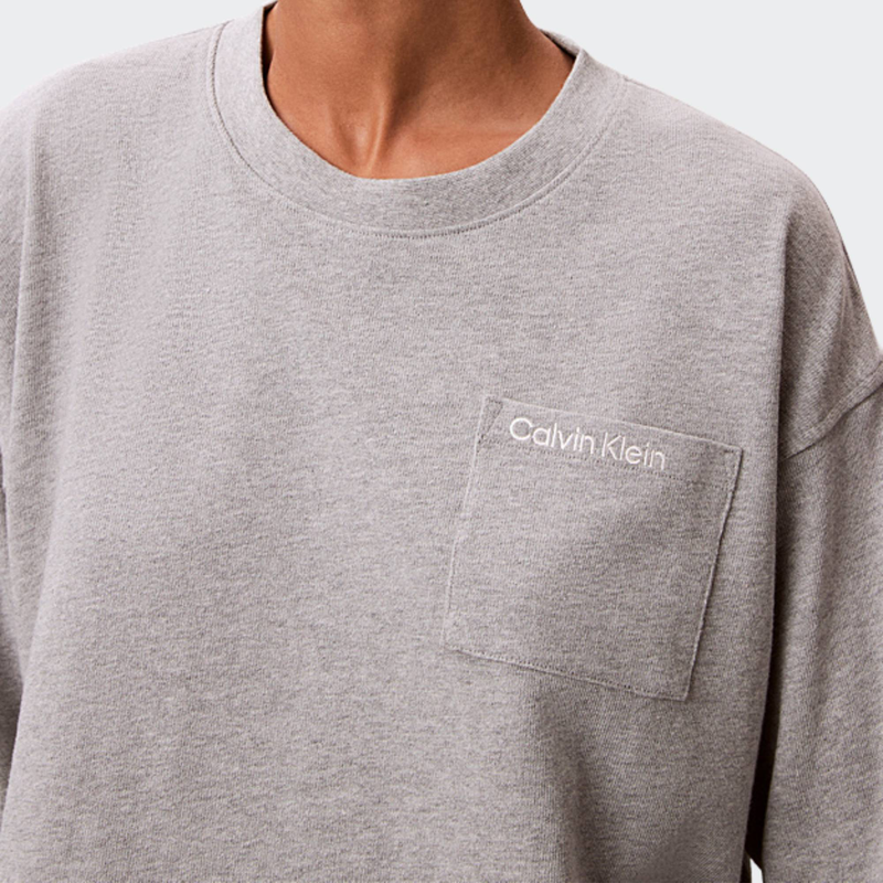 Logo jersey crop sweatshirt-null