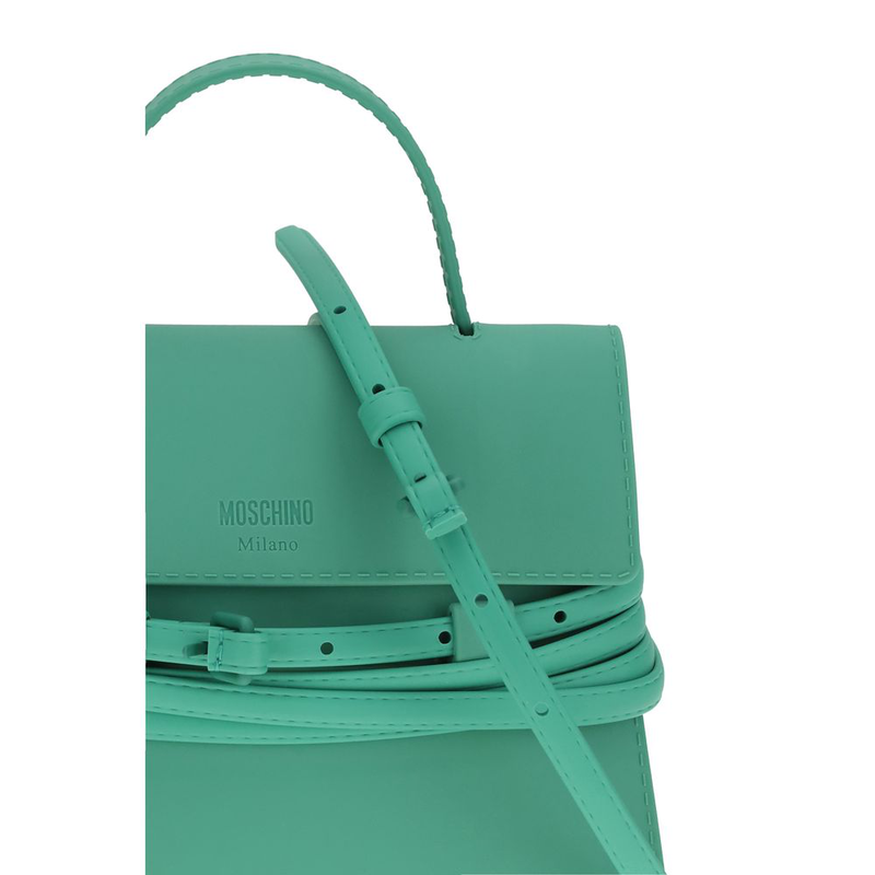 Bicolor synthetic handbag-null