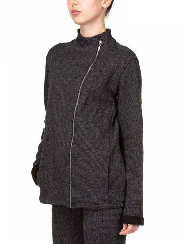 Assymetric zip sweatshirt image number null