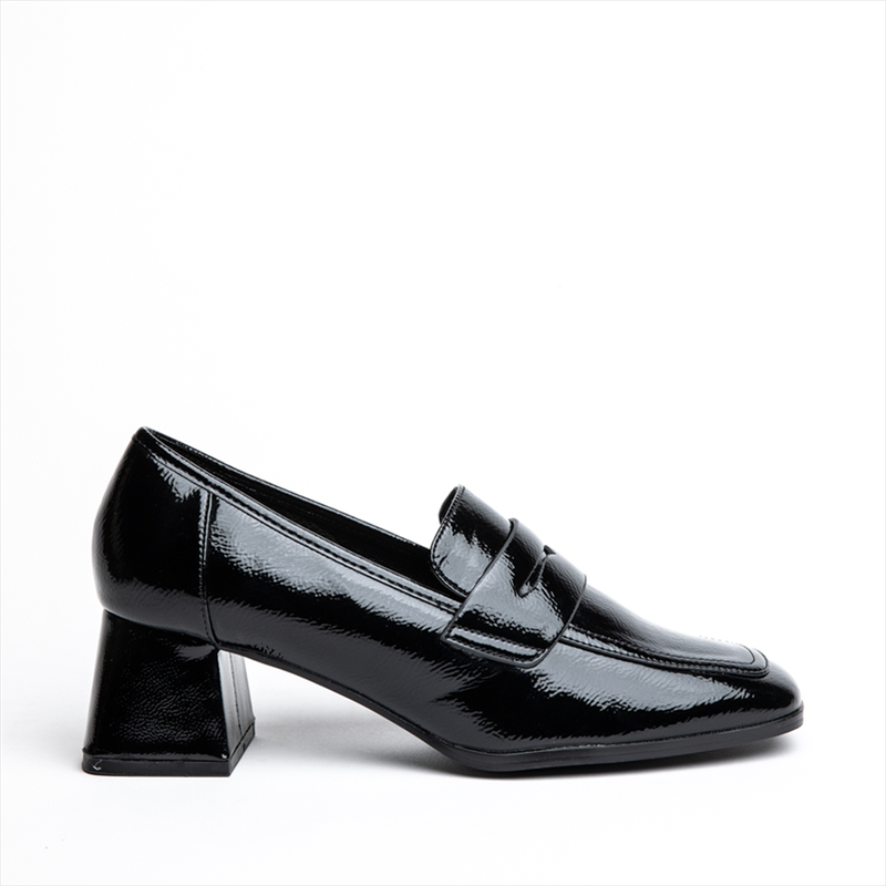 Miss belgini slip on low heeled loafer patent pumps-null