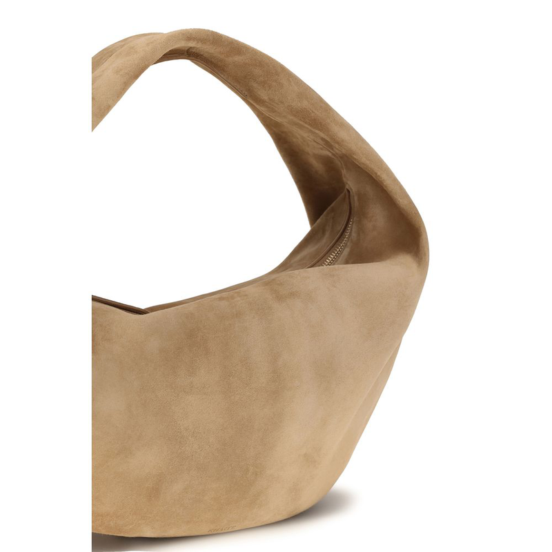 Beige calf leather bos taurus shoulder bag-null