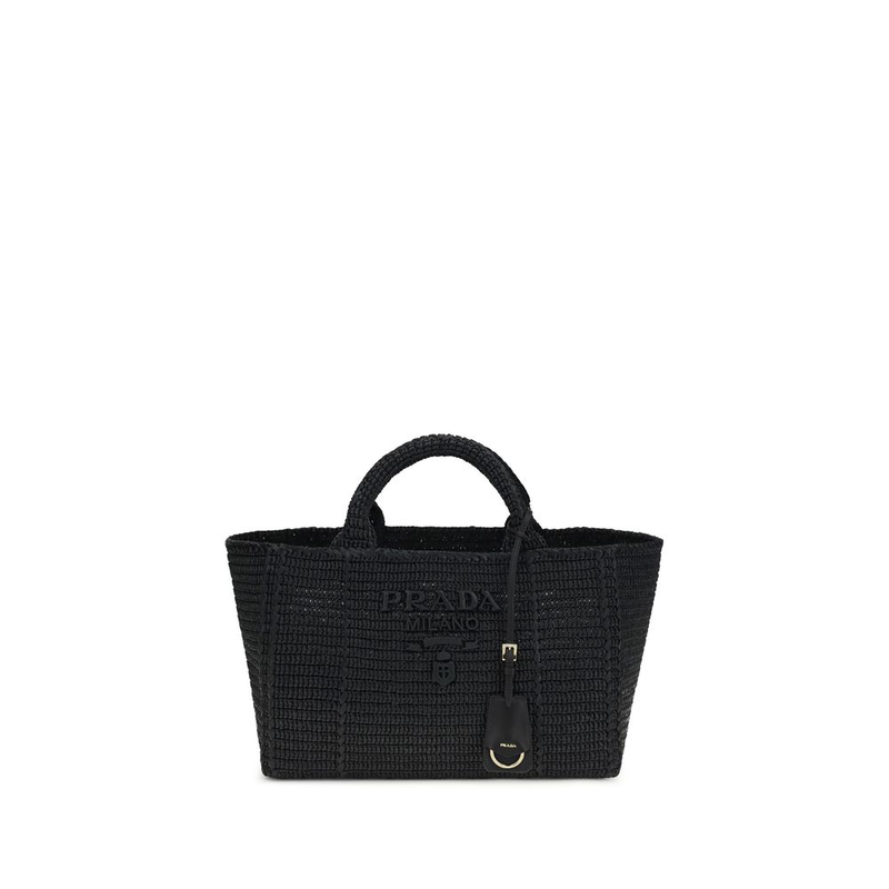 Black viscose shoulder bag-null