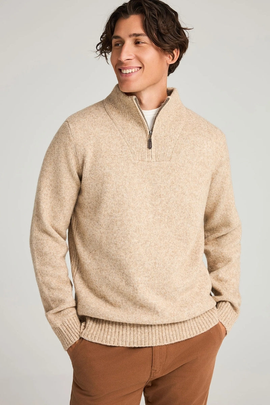 Knitted top half zip - funky buddha-null