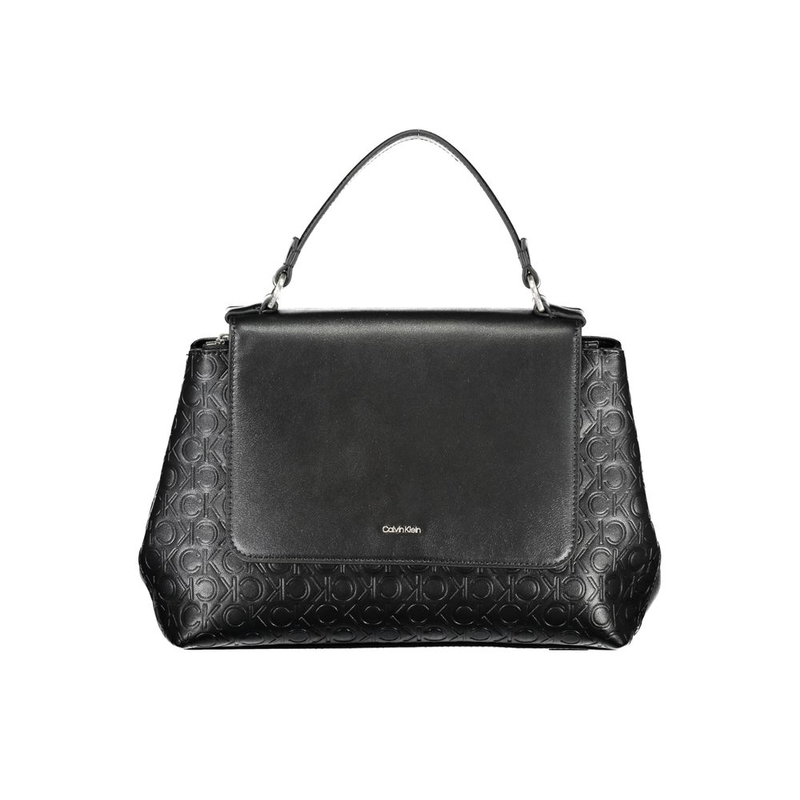 Black polyester women handbag-null