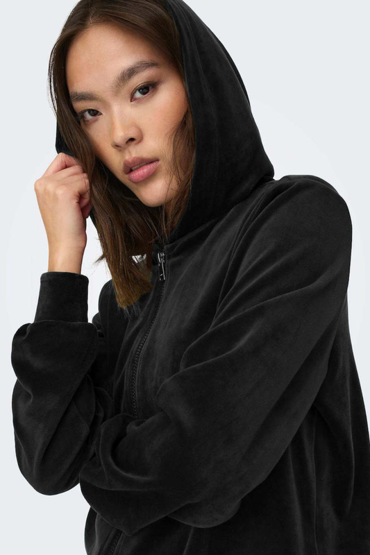 Only rebelvelvet hoodie zip-null