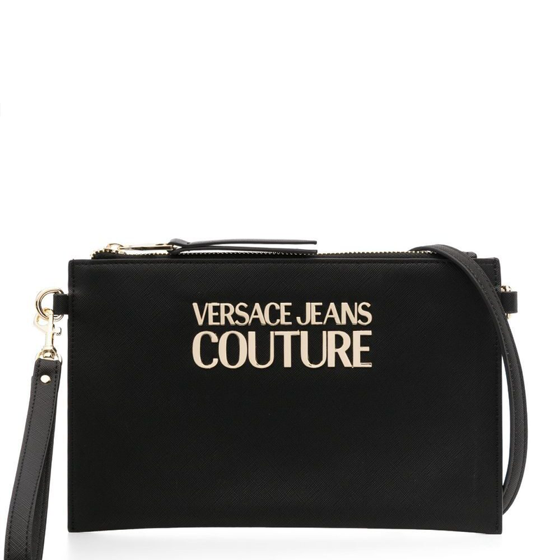 Versace jeans saffiano logo pouch-null