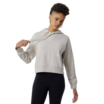 Womens essentials hoodie, Beige, medium