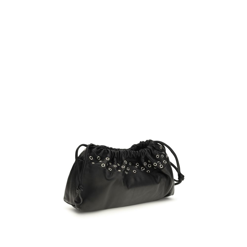 Black calf leather bos taurus clutch bag-null