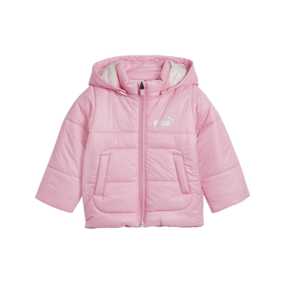 Puma infant minicats hooded padded jacket, Pink, medium