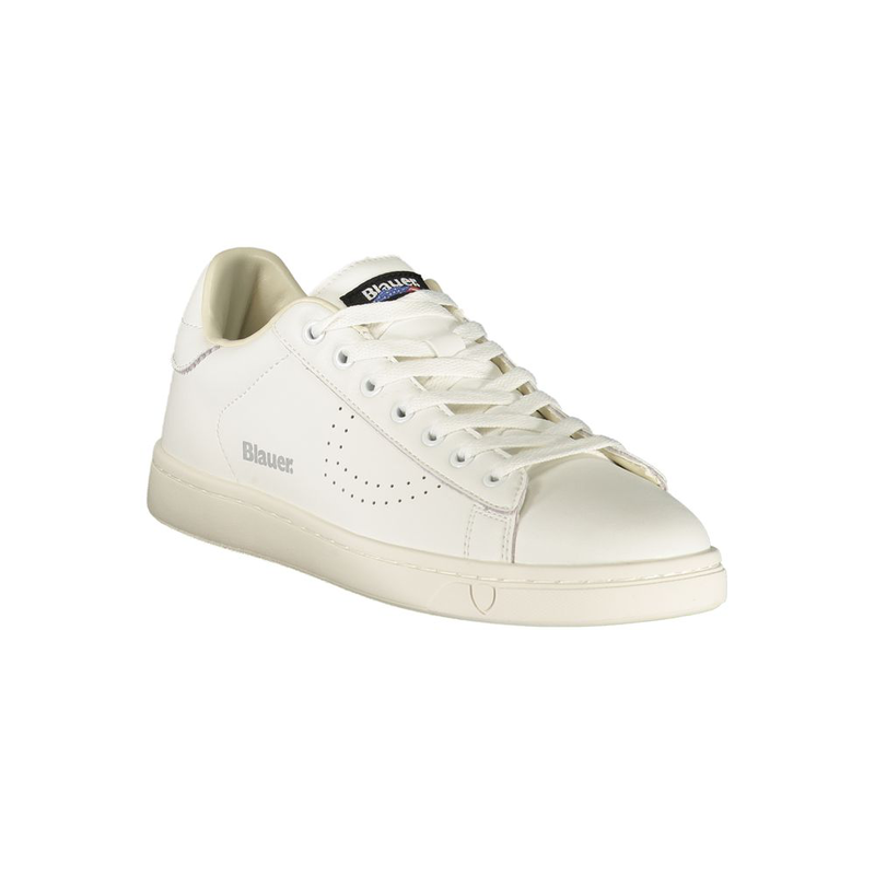 White polyurethane men's sneaker-null