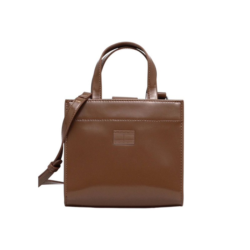 Beige polyethylene handbag-null