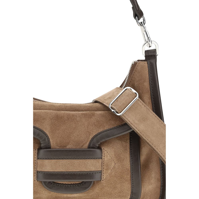Brown calf leather bos taurus shoulder bag-null