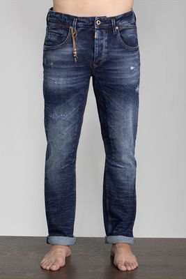 Scinn chain baggy fit cropped jeans