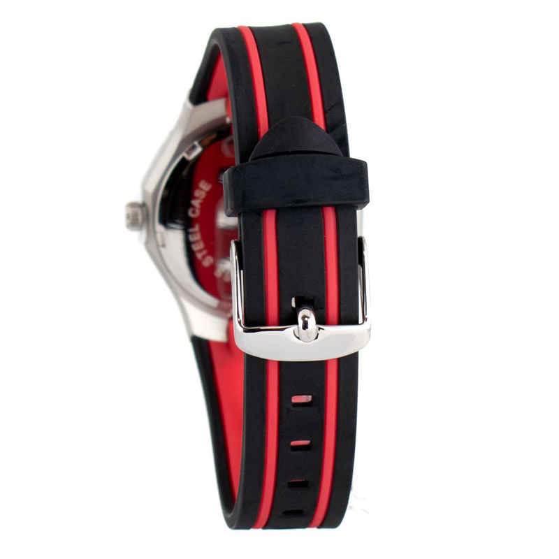 Black rubber sport watch-null